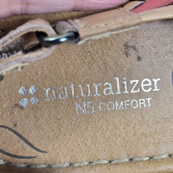 Naturalizer Size 8 "Wendy" N5 Comfort Huracha Sandals Hook & Loop Adj Back Strap - Picture 15 of 16